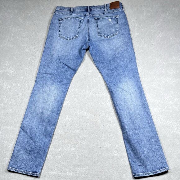 Abercrombie & Fitch Skinny Jeans Mens Size 36 Distressed Inseam 31 in Pockets - Picture 7 of 13